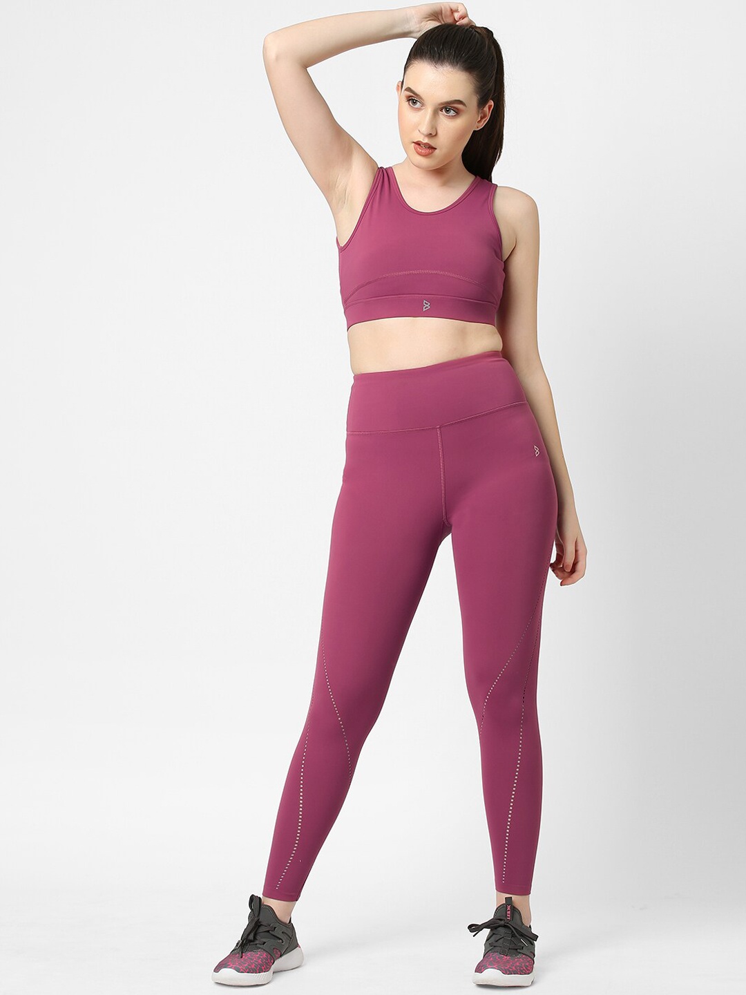 

BODD ACTIVE Women Ankle-Length Tights, Rose