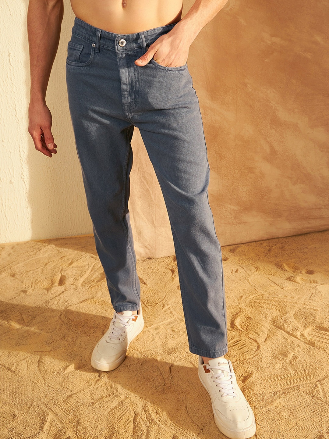 

DENNISON Men Mid Rise Cotton Jeans, Grey