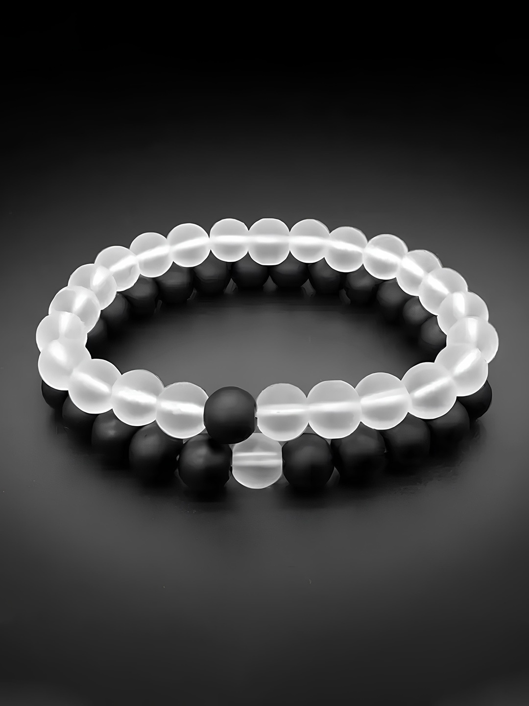 

KARISHMA KREATIONS Unisex Set Of 2 Bracelet, Black