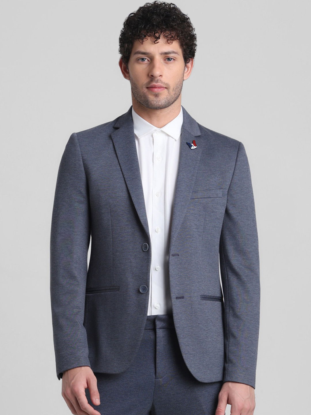 

Jack & Jones Slim-Fit Single Breasted Blazer, Blue