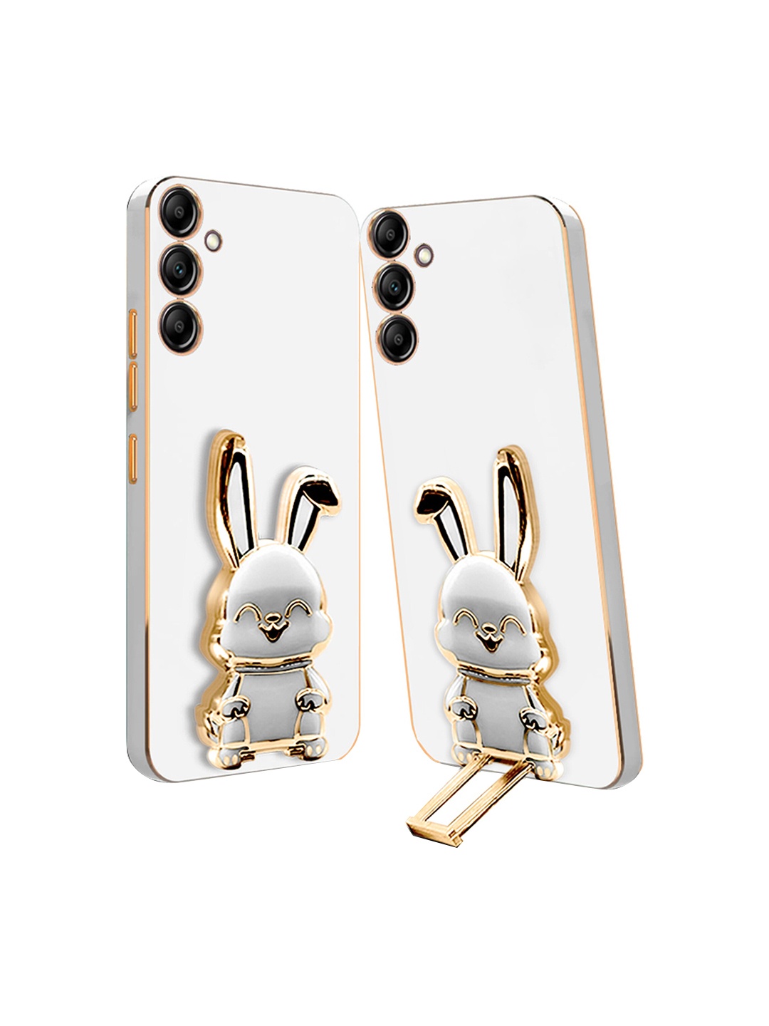 

Karwan 3D Bunny With Folding Stand Compatible For Samsung A54 Back Cover Case, White
