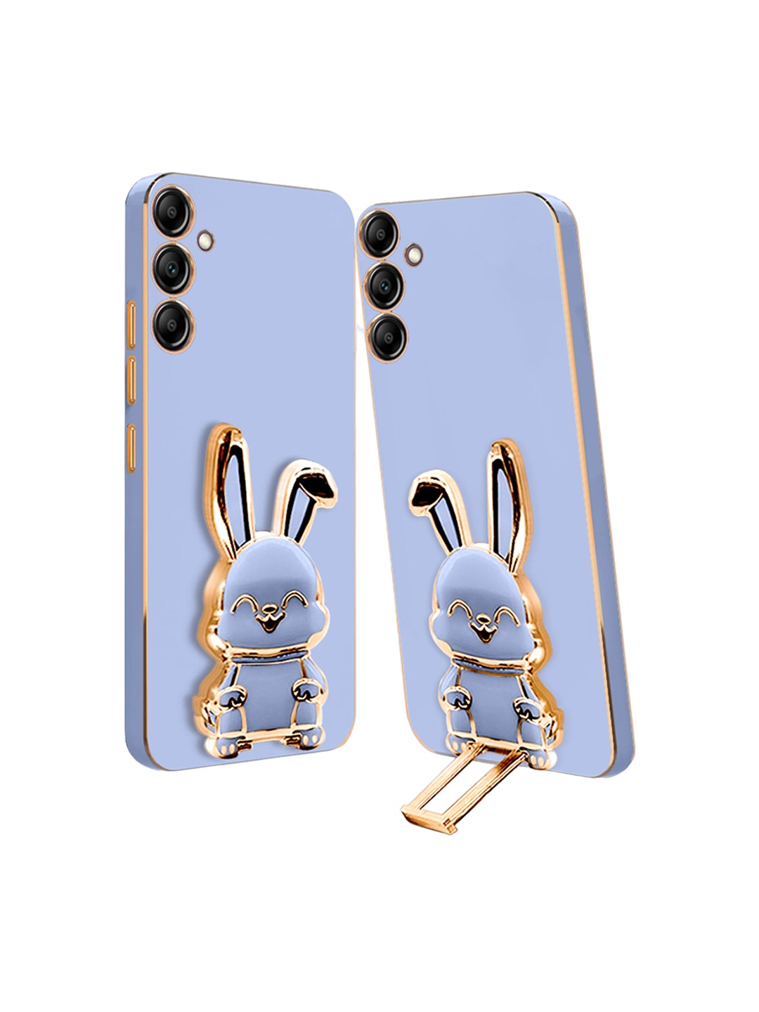 

Karwan 3D Bunny With Folding Stand Compatible For Samsung F23 Back Cover Case, Blue