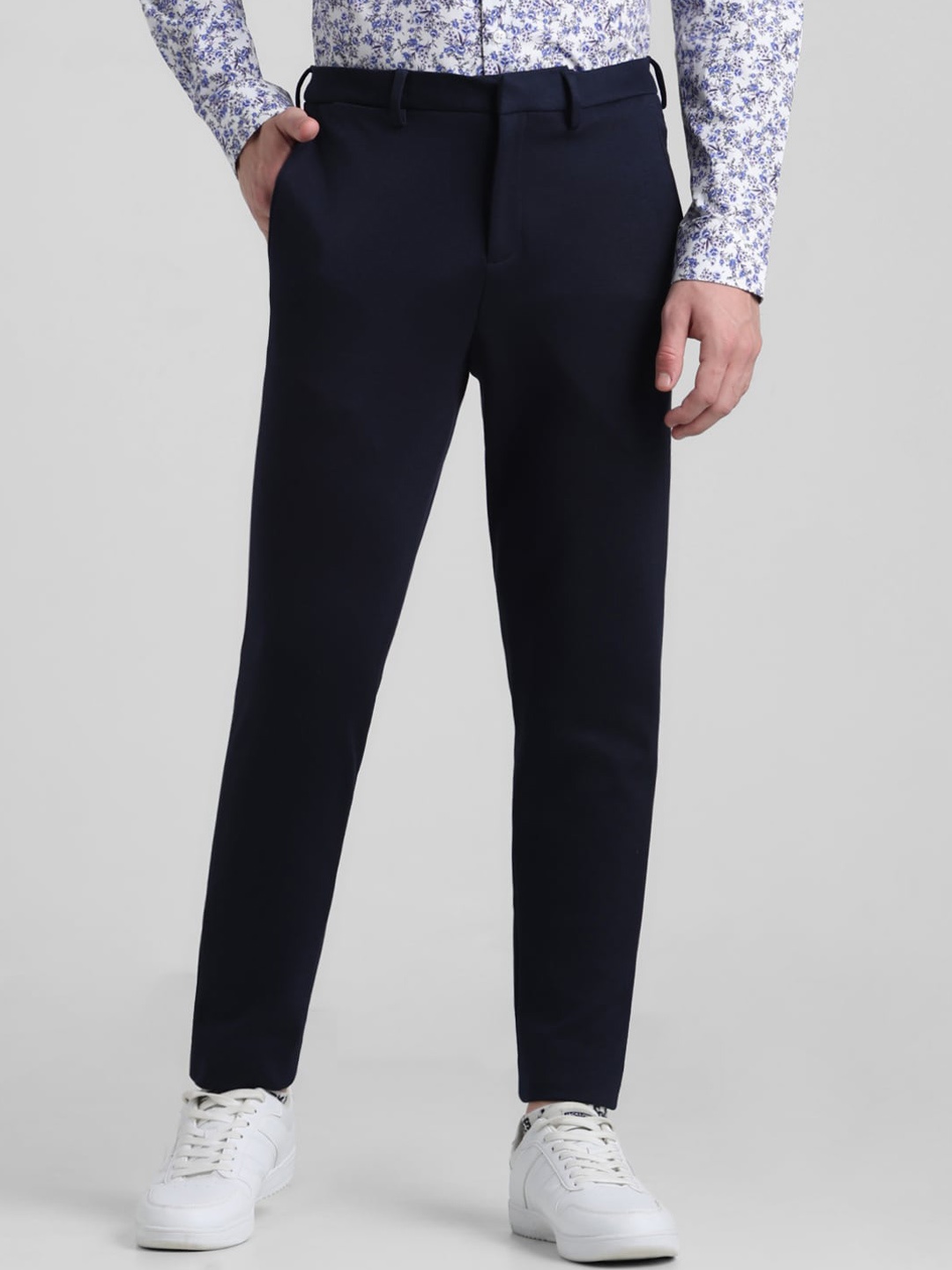 

Jack & Jones Men Slim Fit Regular Trouser, Navy blue
