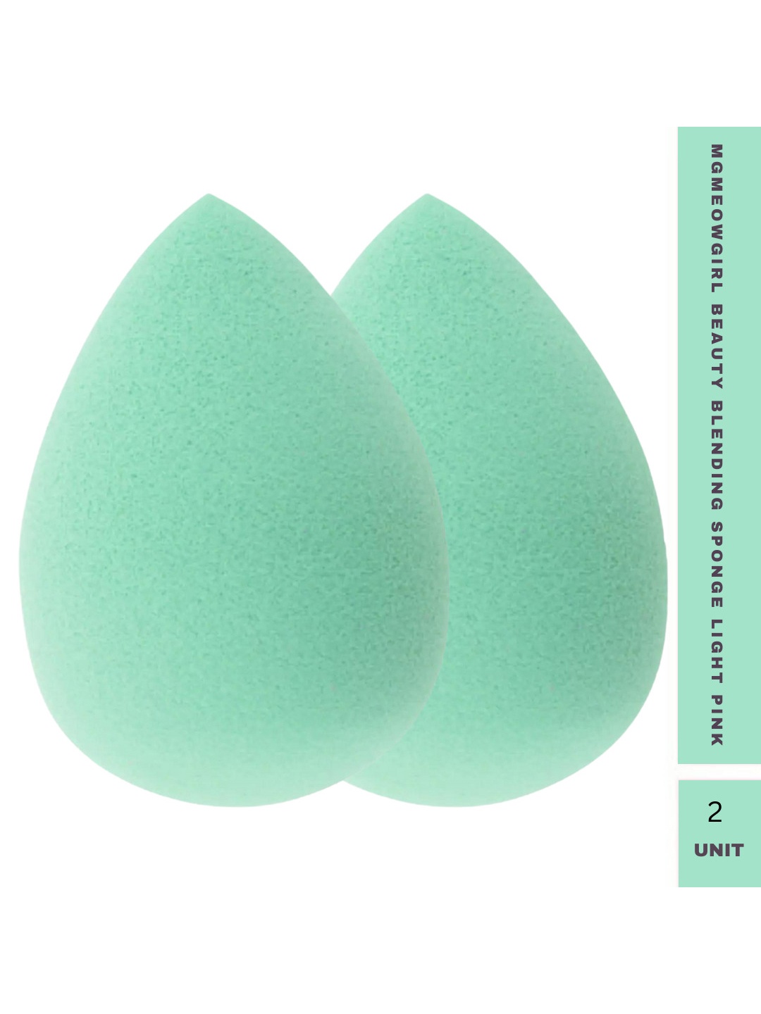 

MGmeow girl Set of 2 Latex-Free Beauty Makeup Blender - Green