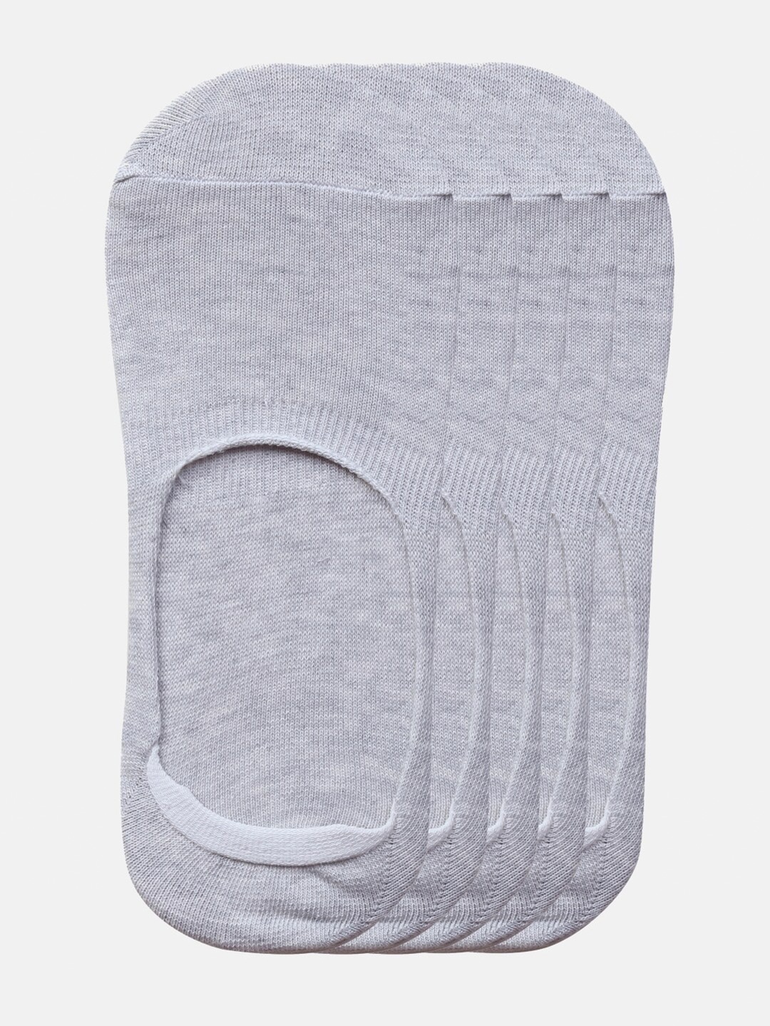 

BAESD Kids Pack Of 5 Shoe-Liner Socks, Grey melange