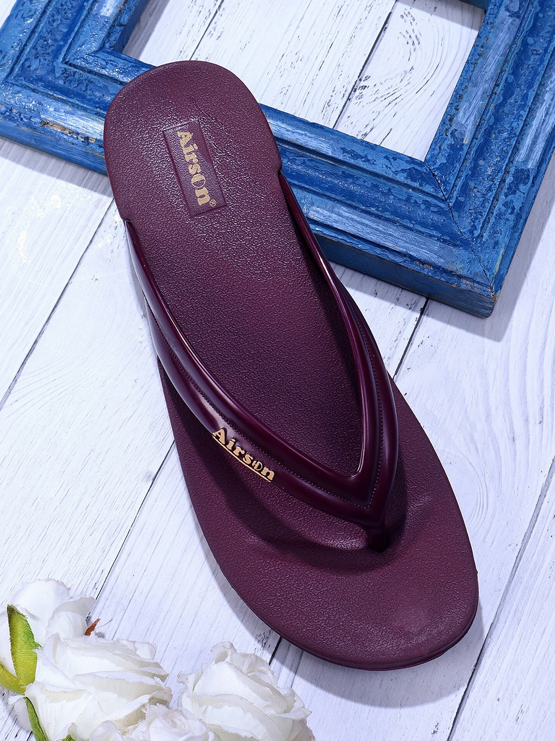 

Airson Women Thong Flip-Flops, Maroon