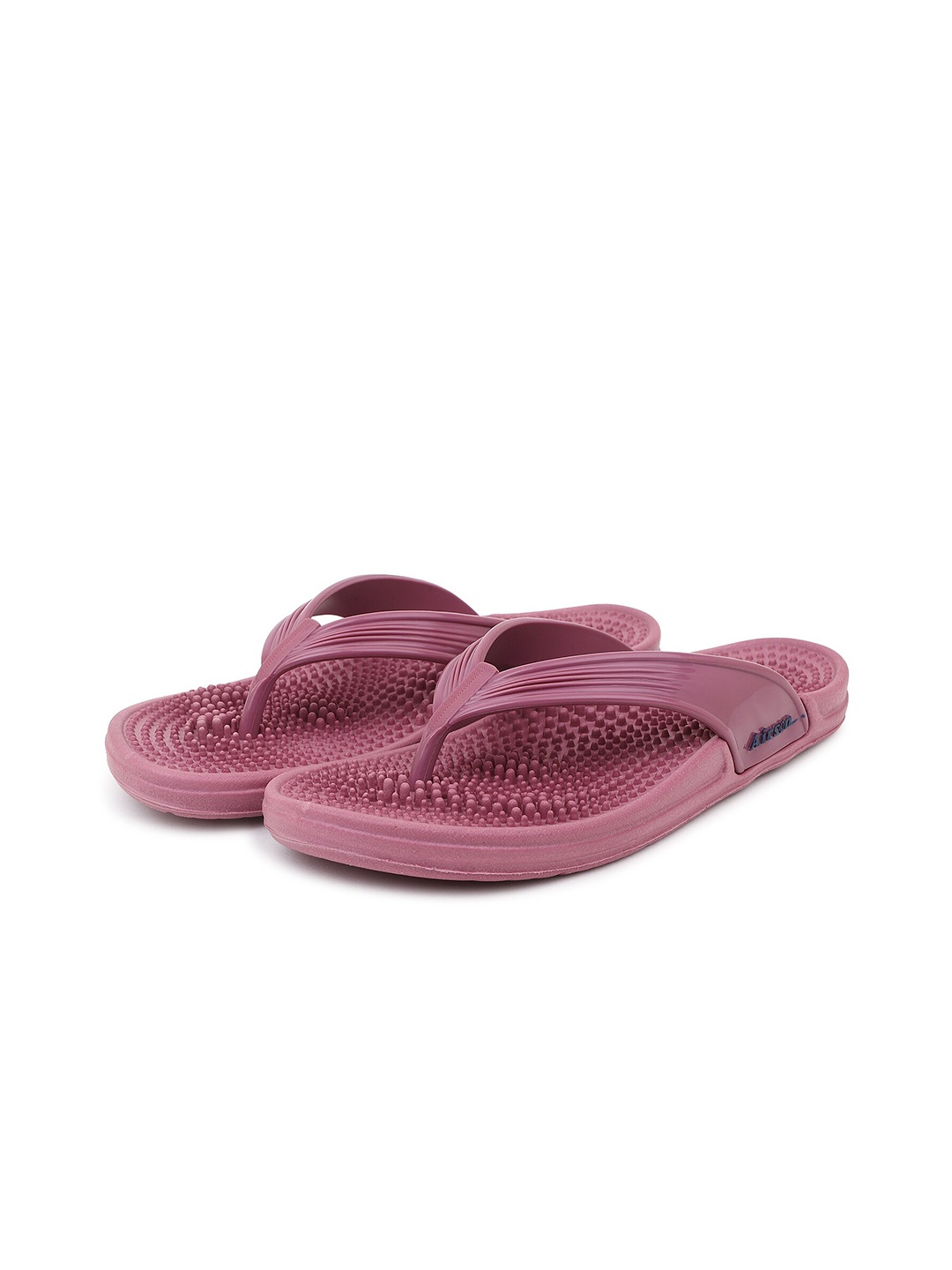

Airson Women Textured Thong Flip-Flops, Pink