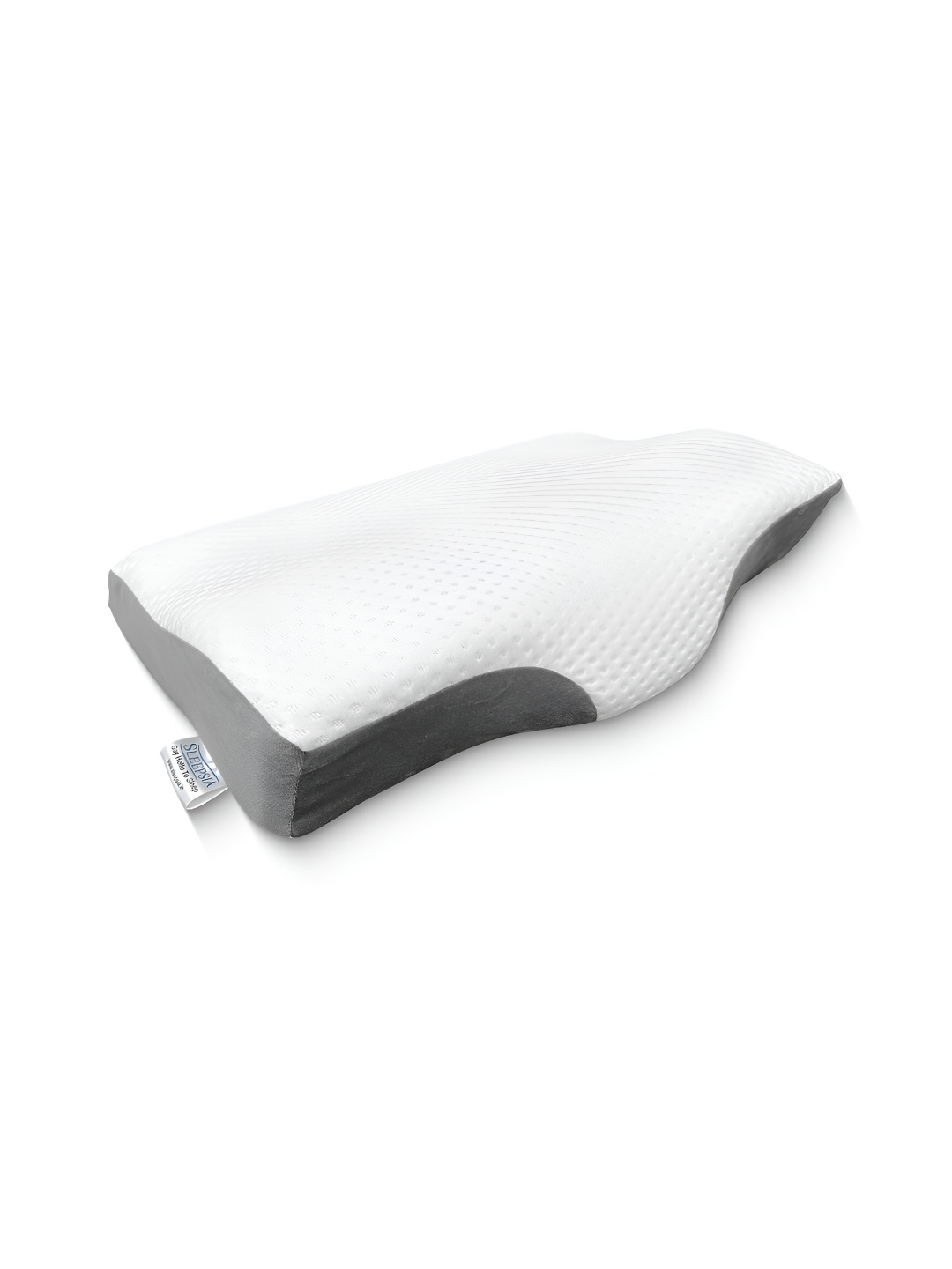 

Sleepsia White & Grey Breathable Therapedic Pillow