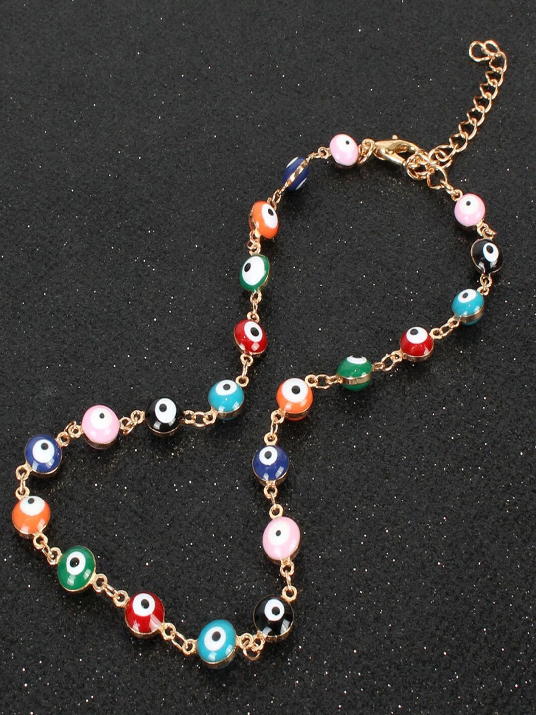 

OOMPH Evil Eye Statement Necklace, Blue
