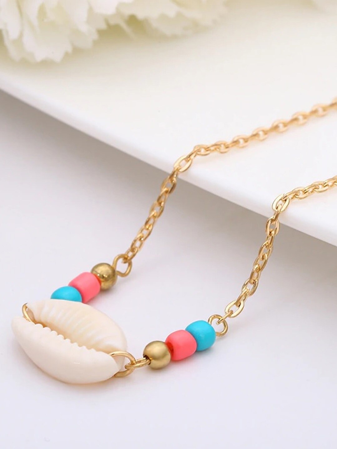 

OOMPH Artificial Beads Beaded Necklace, Gold