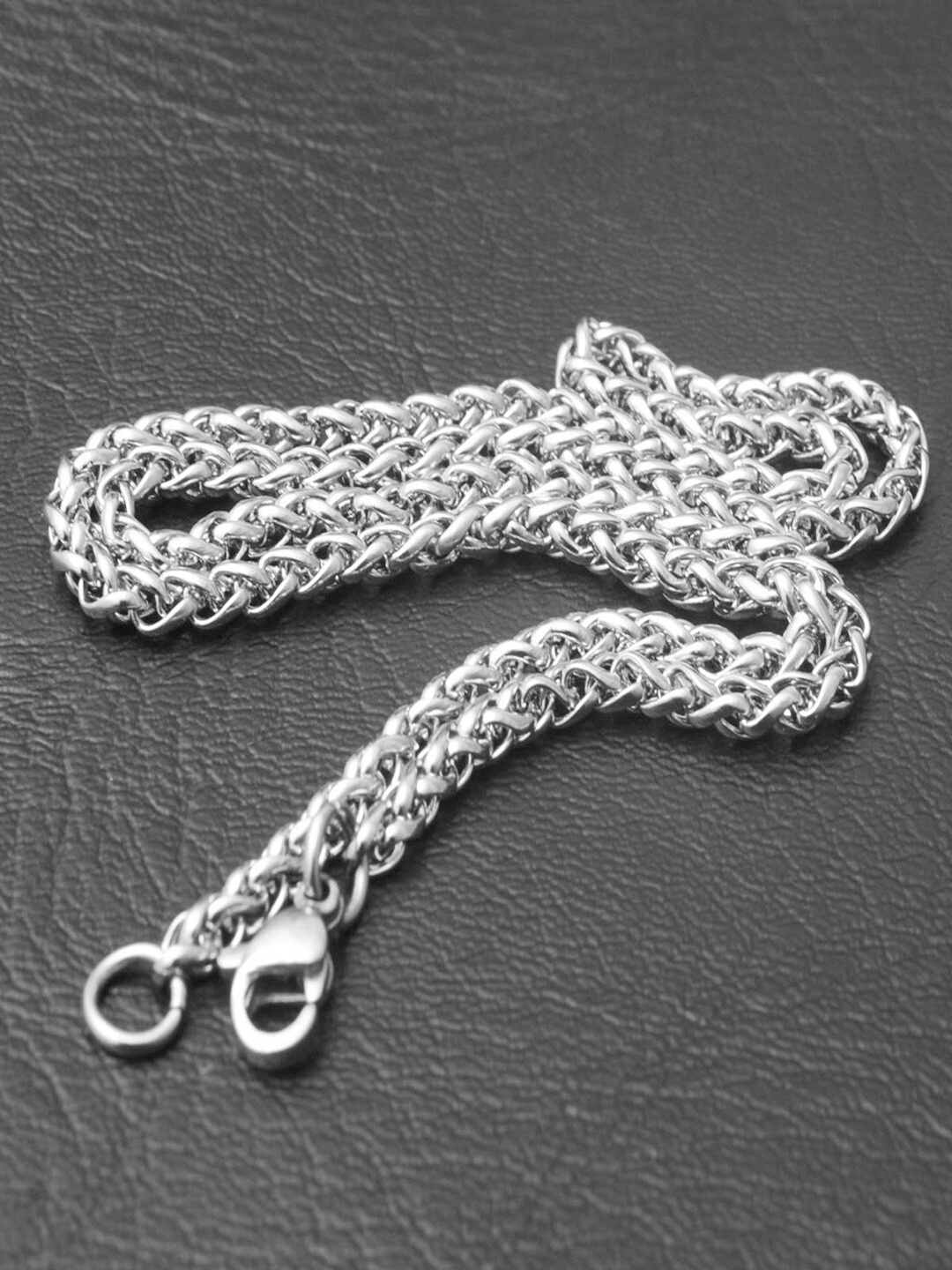 

OOMPH Men Stainless Steel Chain, Silver
