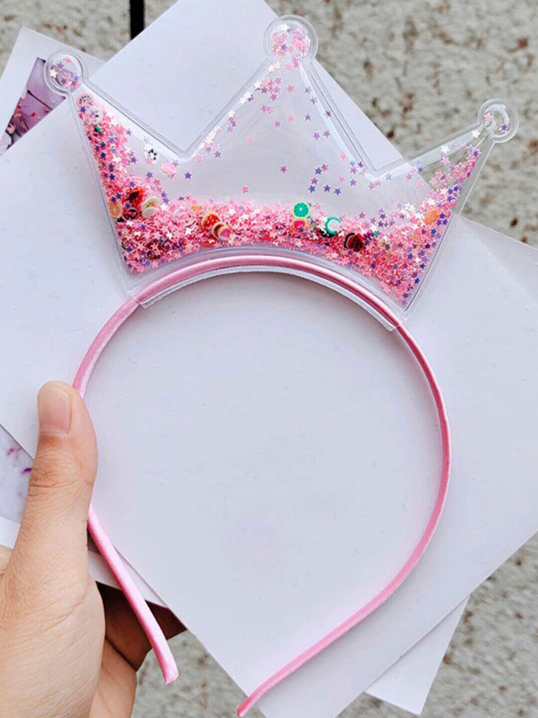 

OOMPH Girls Embellished Hairband, Pink