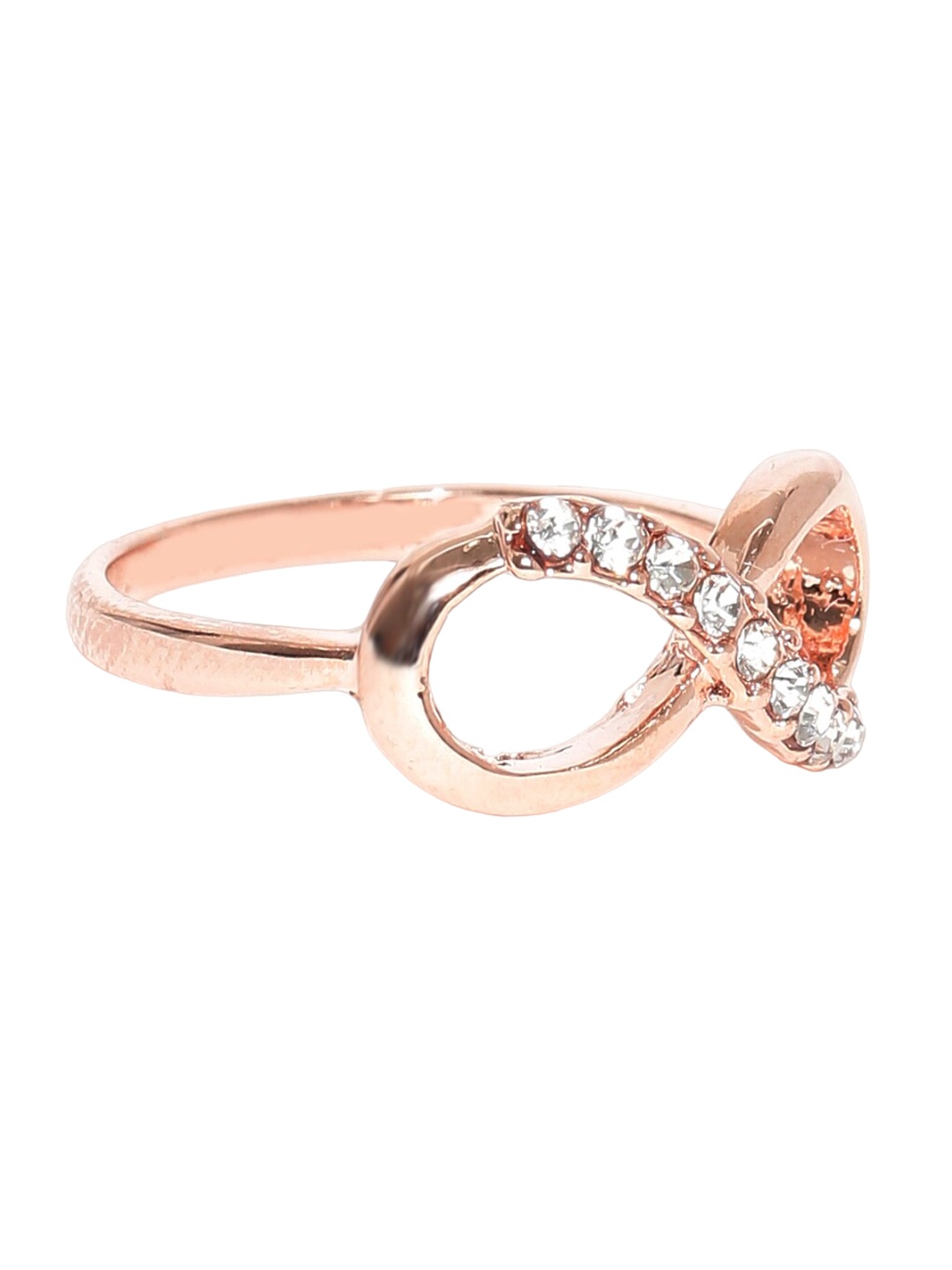 

OOMPH Gold-Plated CZ Studded Finger Ring