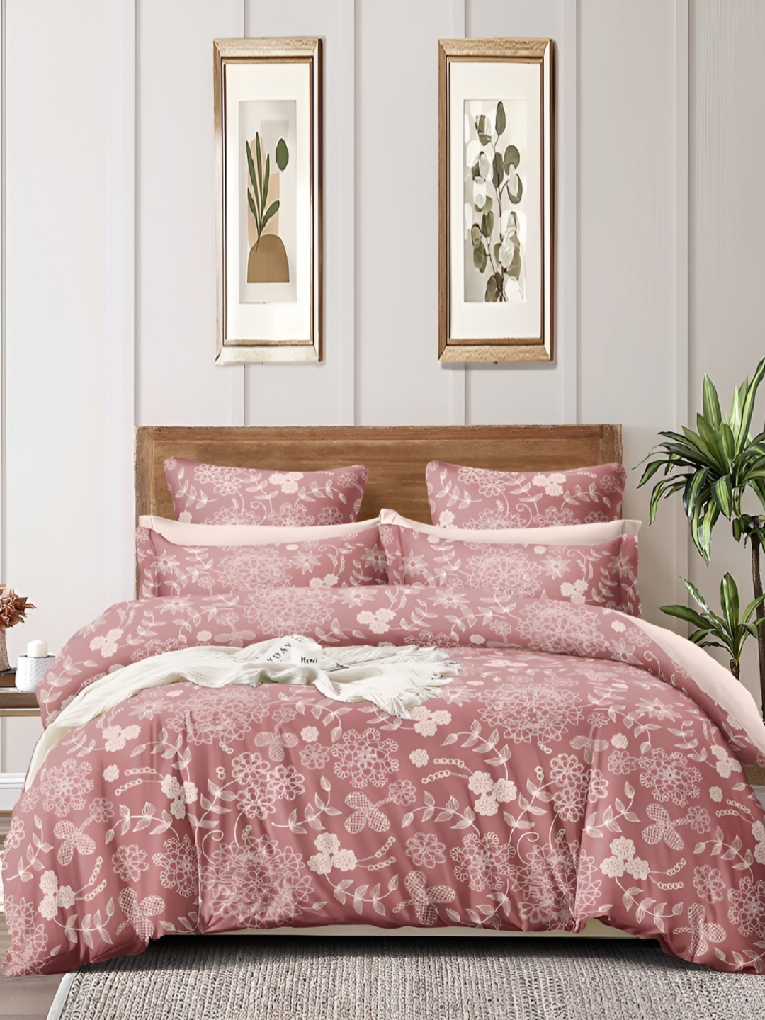 

Laying Style Multicoloured Ethnic Motifs 160 TC Queen Bedsheet with 2 Pillow Covers, Multi