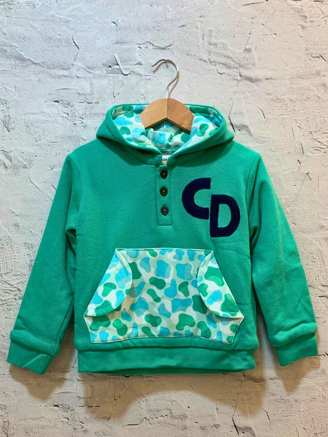 

BAESD Kids Hooded Cotton Pullover Sweatshirt, Green