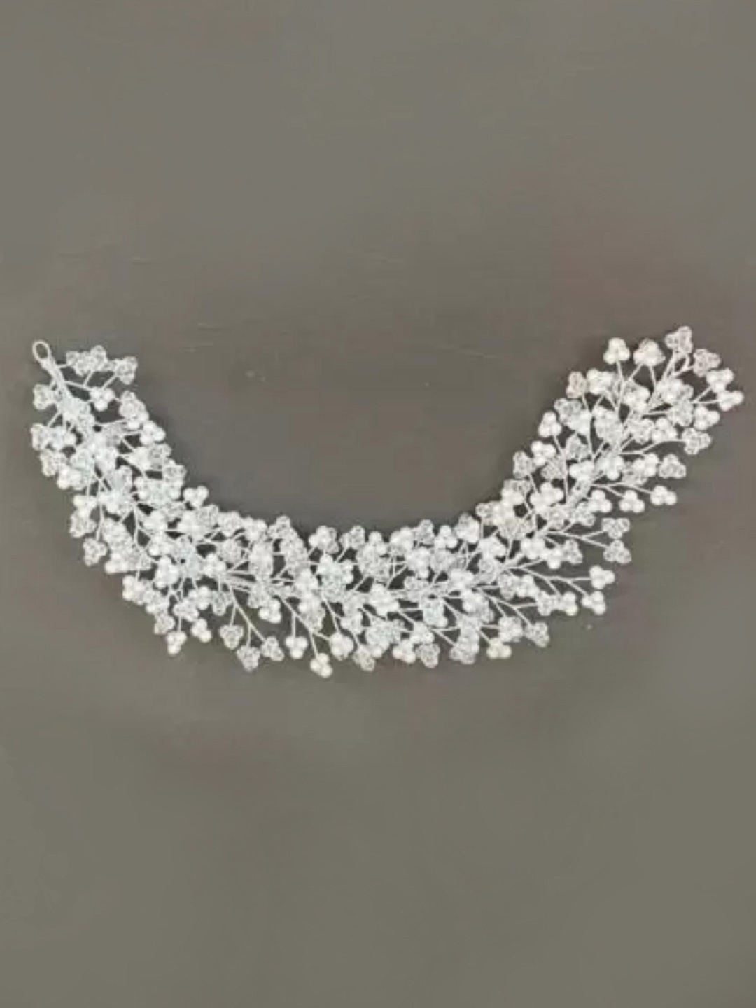 

DN Creation Women Embellished Tiara, Silver
