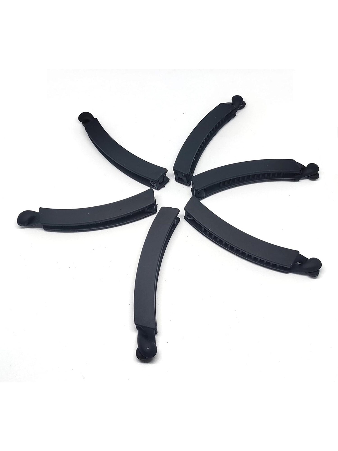 

DN Creation Women Set of 9 Banana Clip, Black