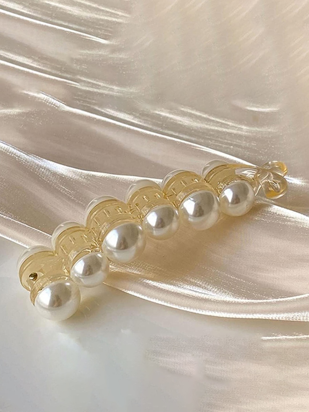 

DN Creation Set of 2 Embellished Banana Clips, White