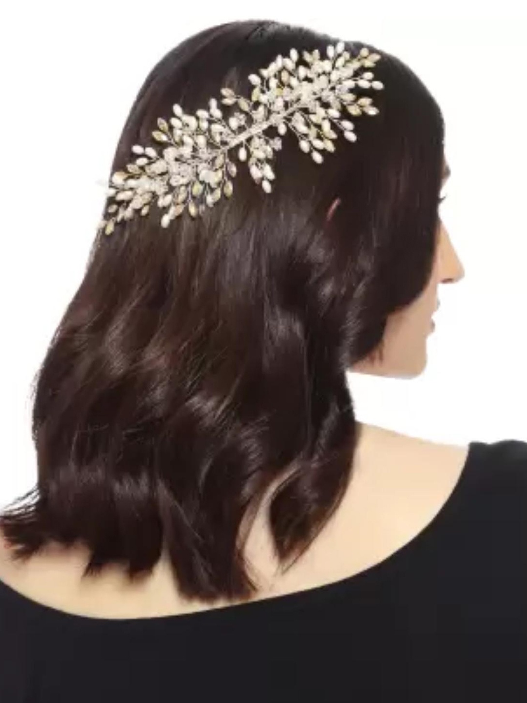 

DN Creation Women Embellished Tiara, Gold