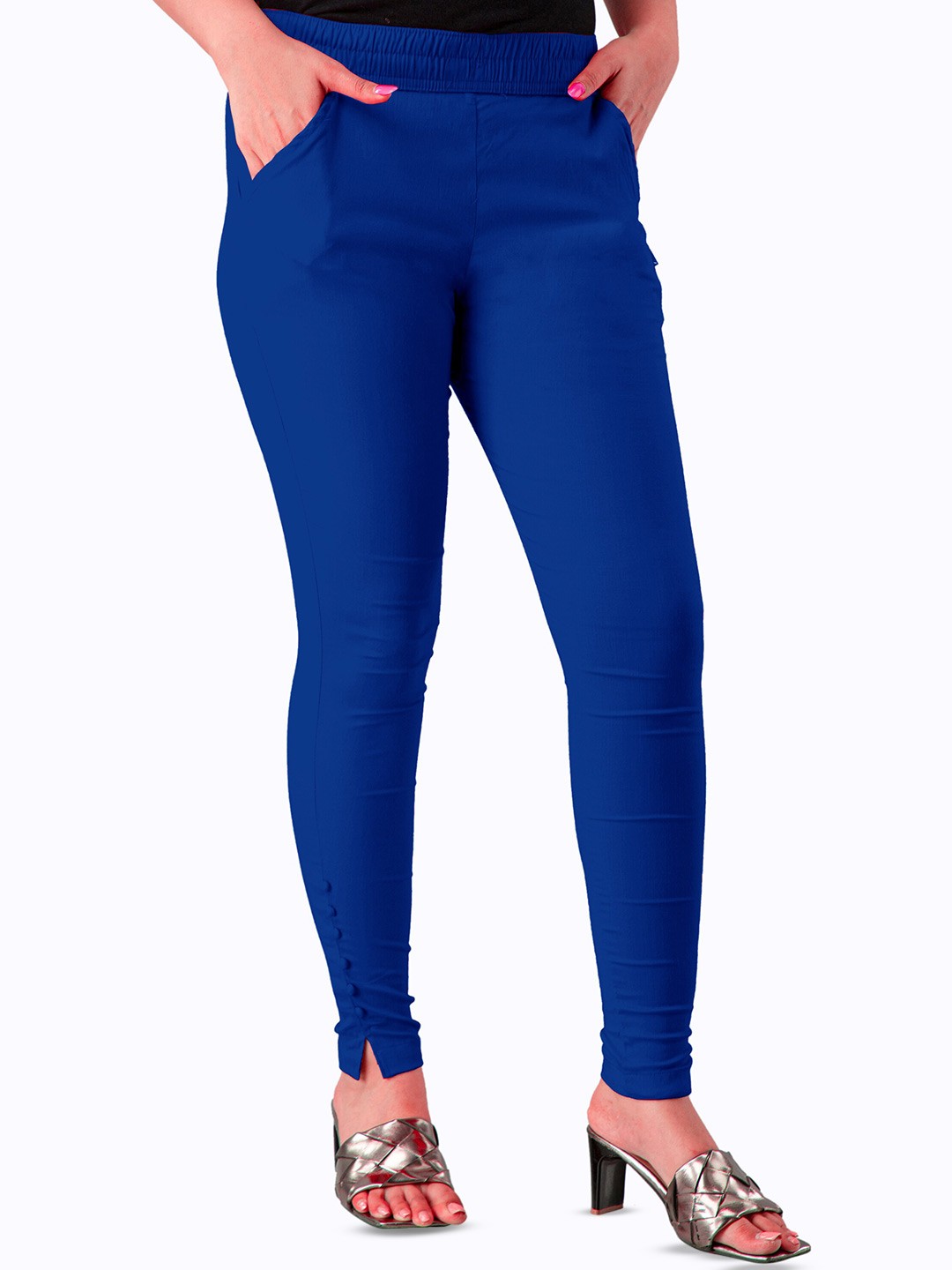 

BAESD Women Relaxed Fit Stretchable Jeggings, Blue
