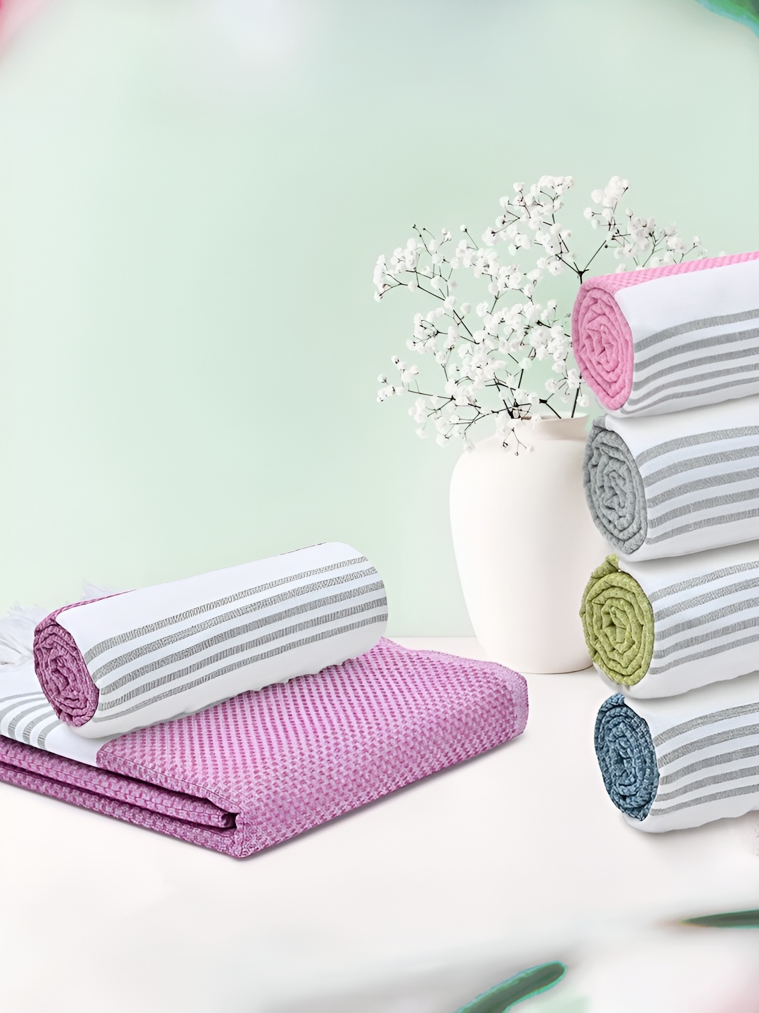 

The Better Home Purple Cotton 500 GSM Bath Towel