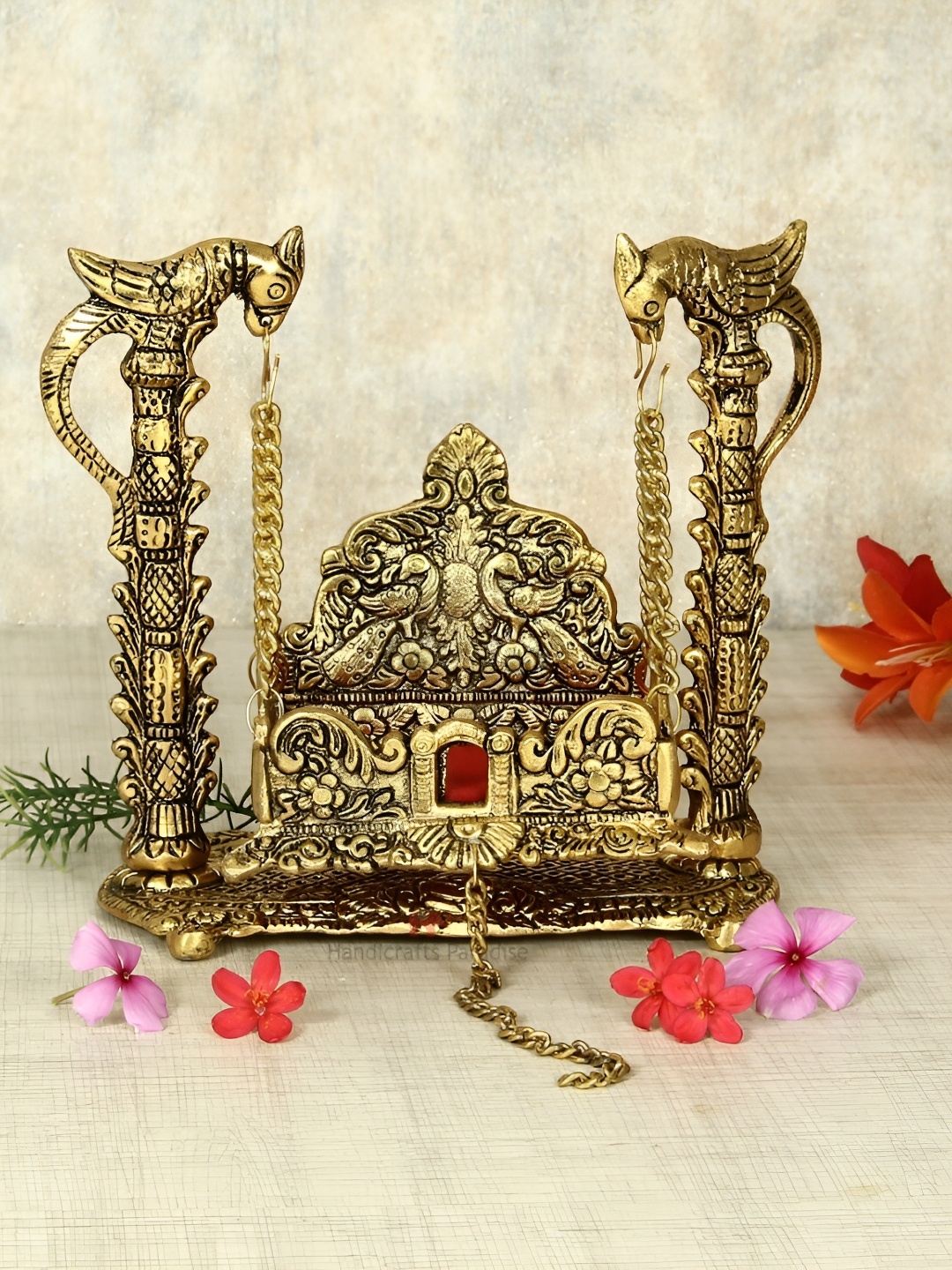 

HANDICRAFTS PARADISE Gold-Toned Jhula Showpiece