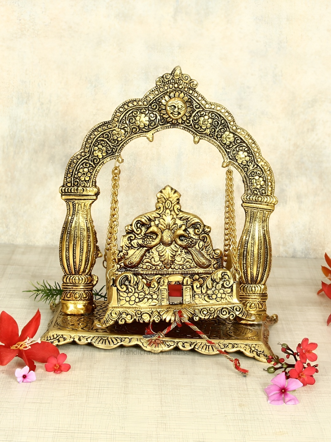 

HANDICRAFTS PARADISE Gold-Toned Jhula Showpiece