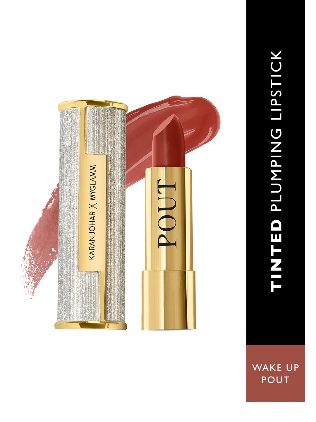 

MyGlamm Pout By Karan Johar Tinted Plumping Lipstick 3.5g - Wake Up Pout, Brown