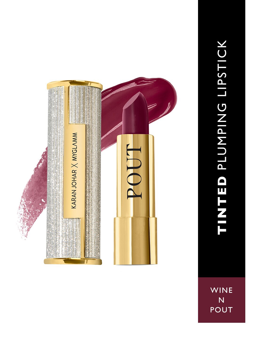 

MyGlamm Pout By Karan Johar Tinted Plumping Lipstick 3.5g - Wine N Pout, Red