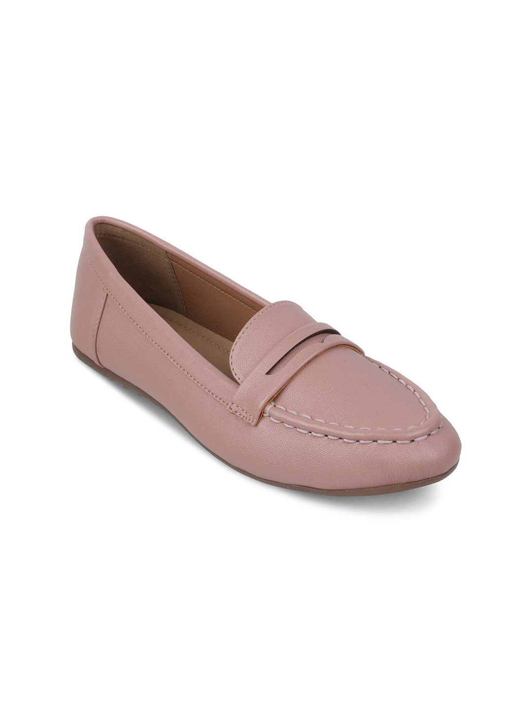 

Tresmode Round Toe Slip-On Ballerinas, Pink