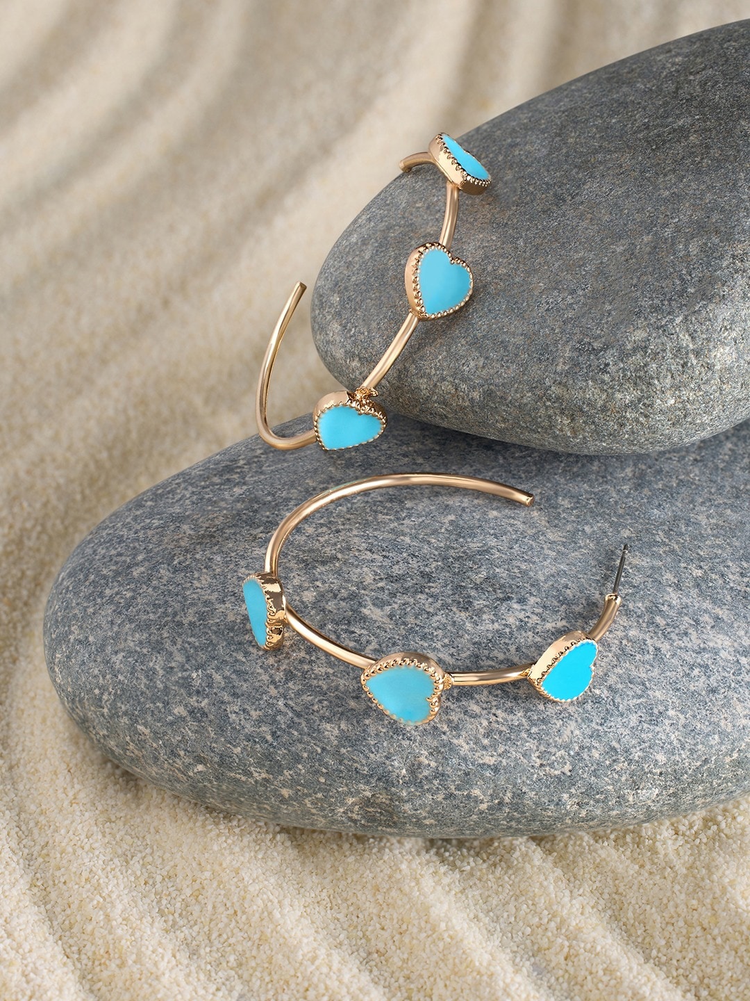 

AMI Gold Plated Circular Hoop Earrings