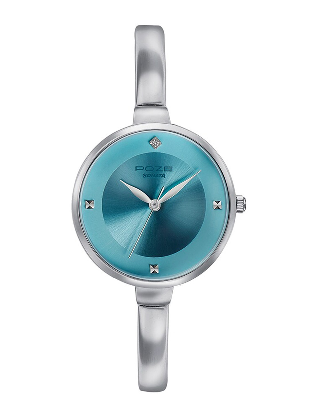 

Sonata Poze Women Bracelet Style Straps Analogue Watch SP80013SM01, Silver