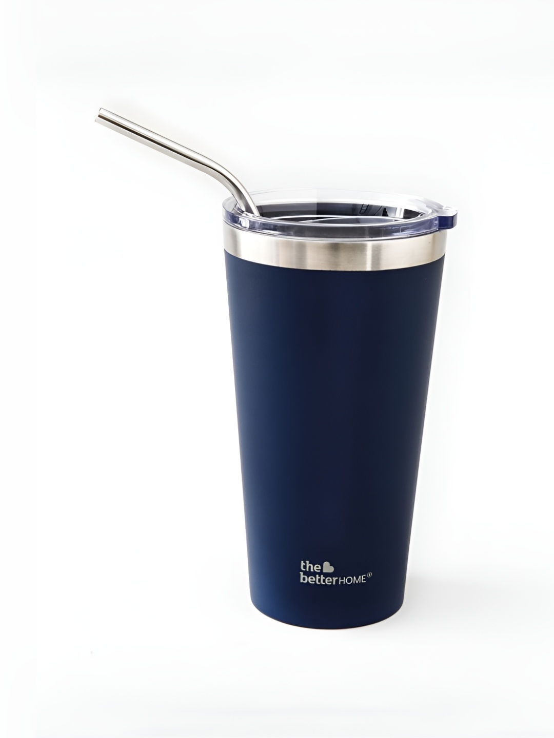 

The Better Home Blue Stainless Steel Tumbler with Straw & Lid 450ml