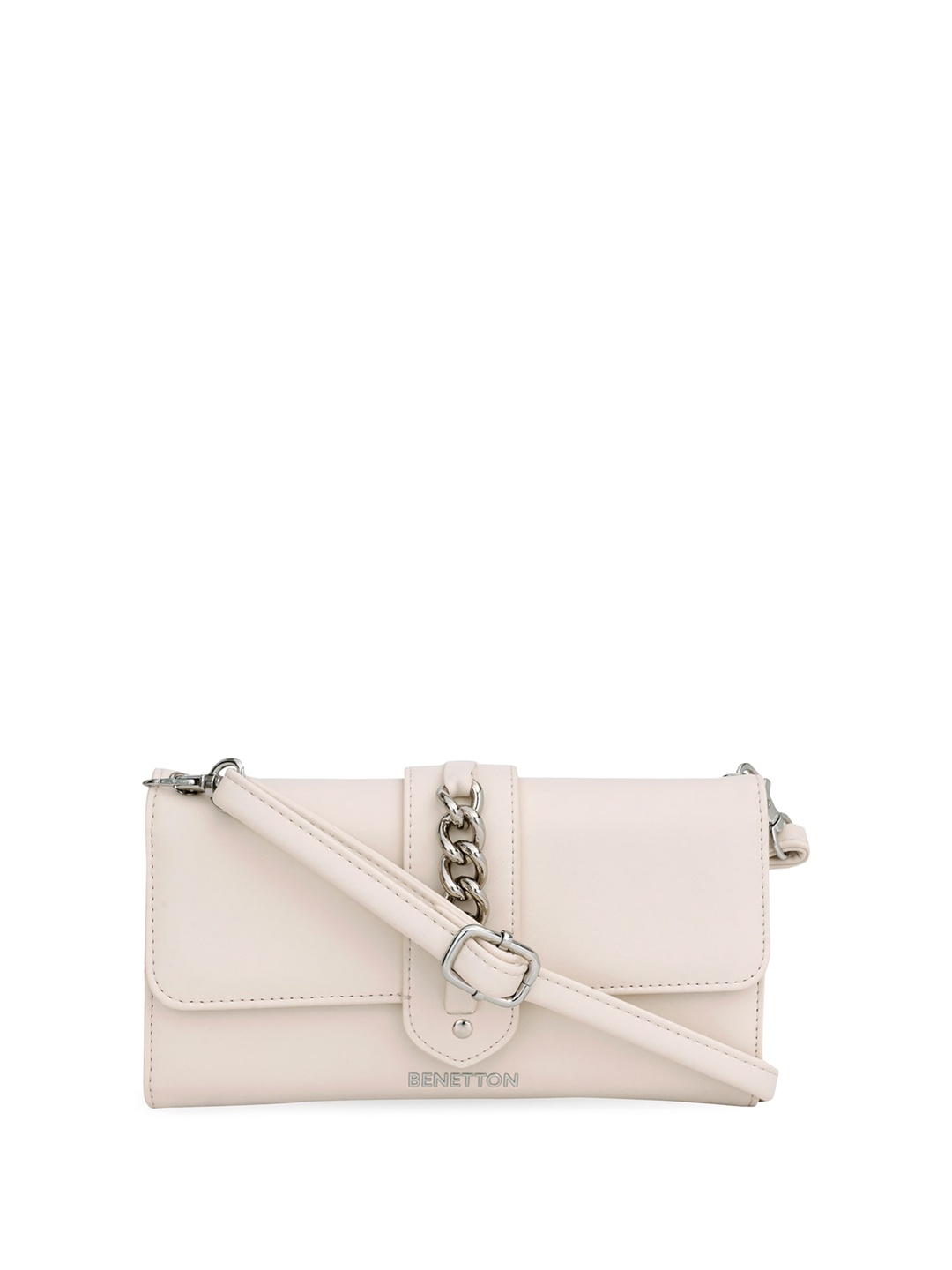 

United Colors of Benetton Women Envelope Wallet, White