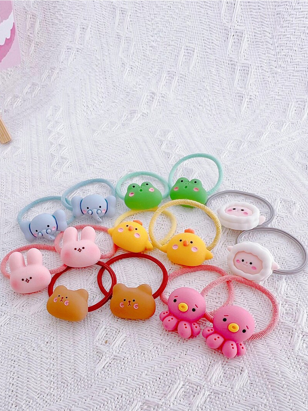

LYTIX Girls Set Of 10 Assorted Embellished Ponytail Holders