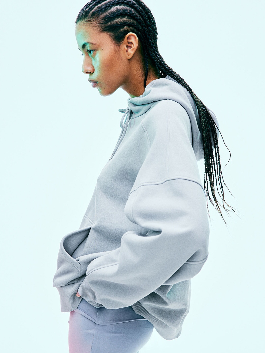H&M Oversized Hoodie, Grey