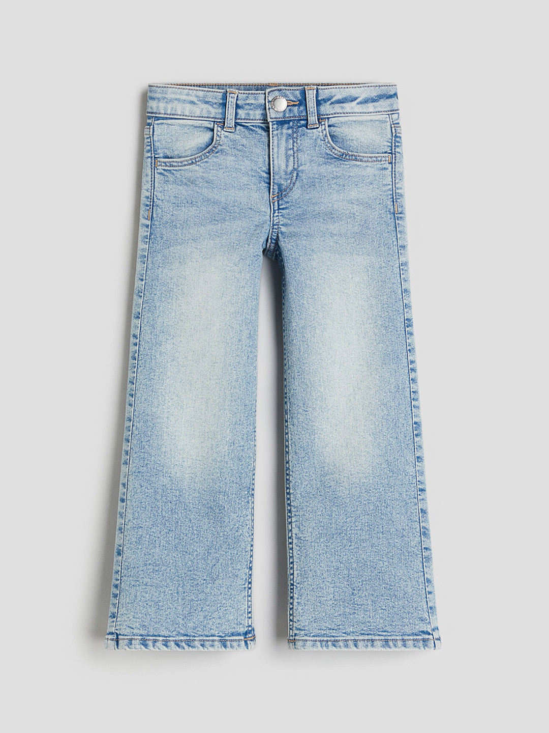

H&M Girls Superstretch Wide Leg Jeans, Blue