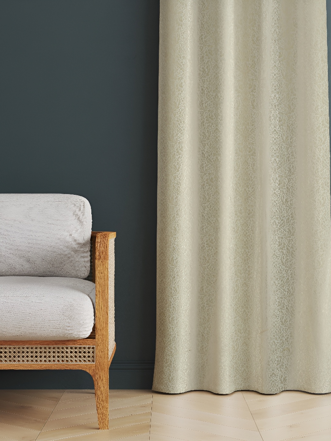 

EISMOURAH Beige Room Darkening Long Door Curtain, Grey