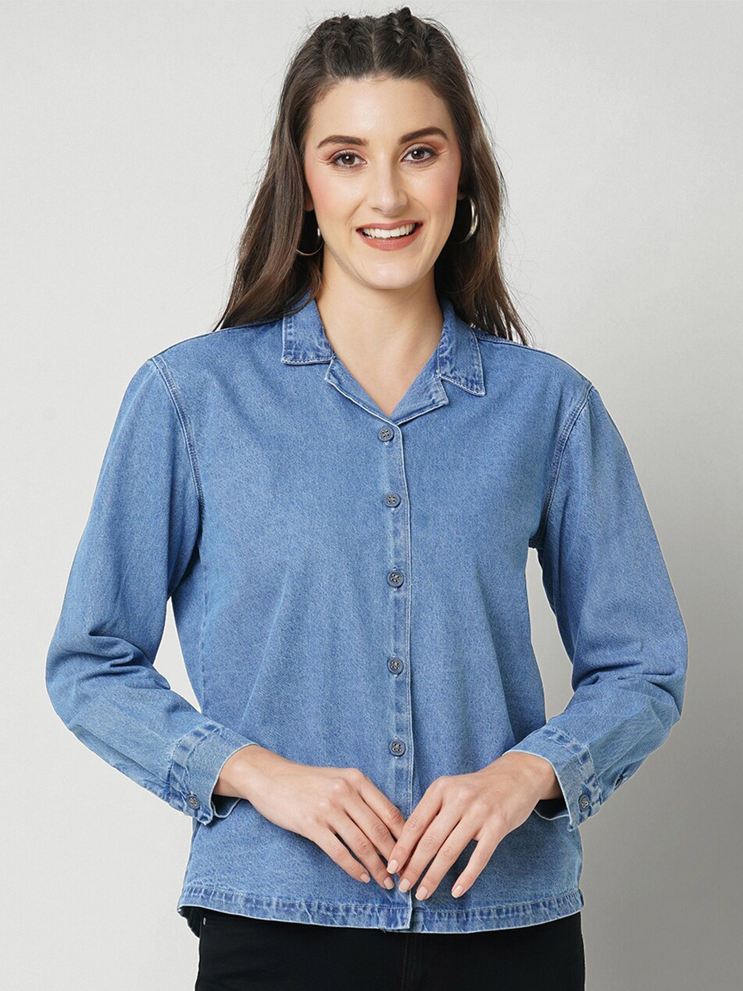 

Kraus Jeans Slim Fit Casual Shirt, Blue