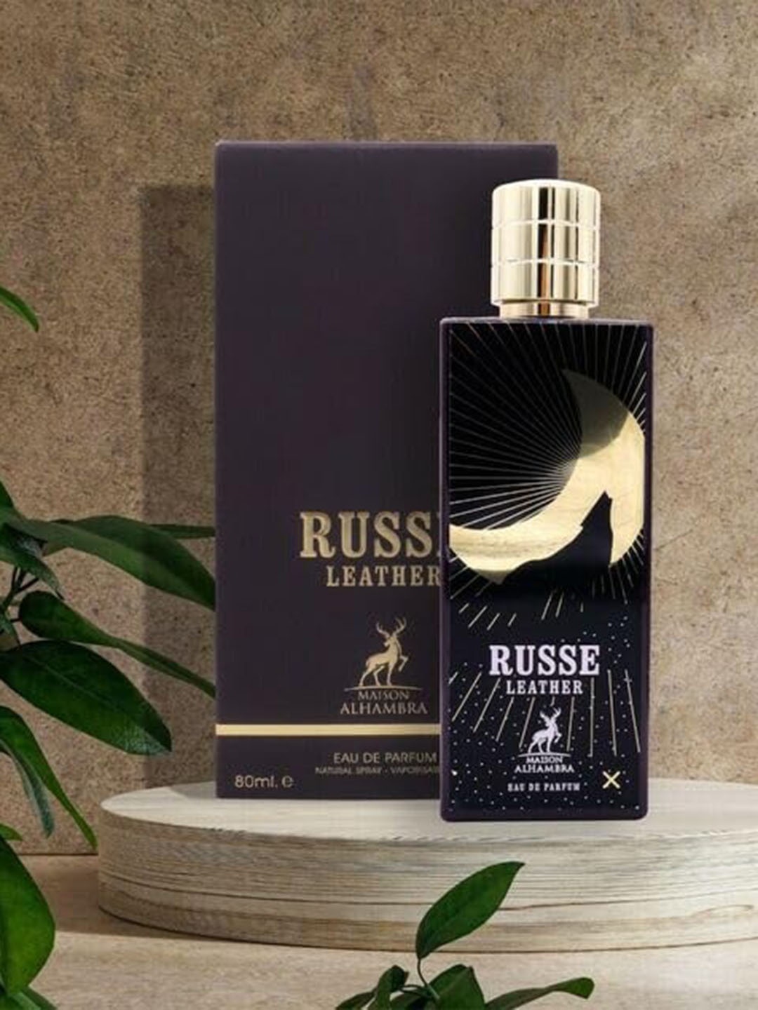 

Lattafa Maison Alhambra Russe Leather Long Lasting Eau De Parfum - 80 ml, Black