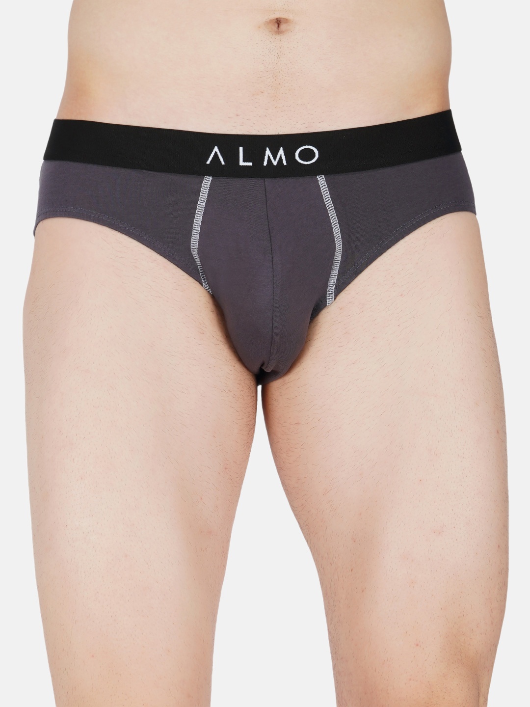 

Almo Wear Pack Of 2 Cotton Hipster Briefs CE-B-GG, Grey