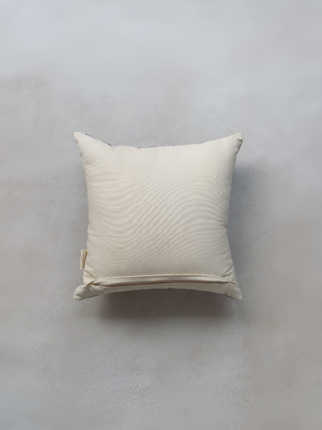 

ALTROVE Beige Square Cotton Cushion Cover