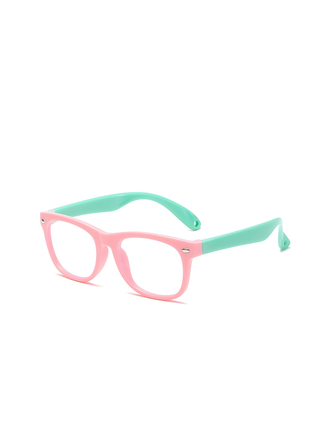 

SYGA Kids Full Rim Computer Glass Square Frames, Pink