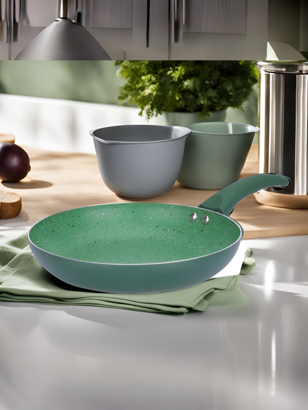 

The Better Home Green Dishwasher Safe Frying