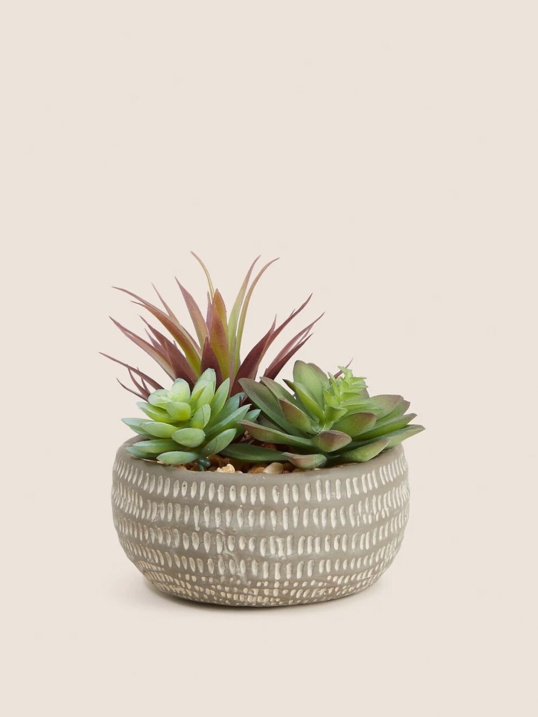 

Marks & Spencer Grey & Green Succulent Artificial Plant With Pot