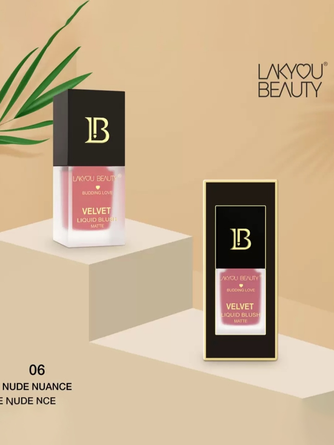 

LAKYOU BEAUTY Budding Love Velvet Matte Liquid Blush - 15ml - Nude Nuance 06, Pink