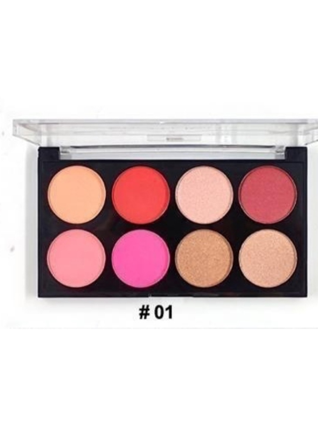 

LAKYOU BEAUTY 8-In-1 Spotlight Ultra Pro Blush Palette - 25g - Shade 01, Pink