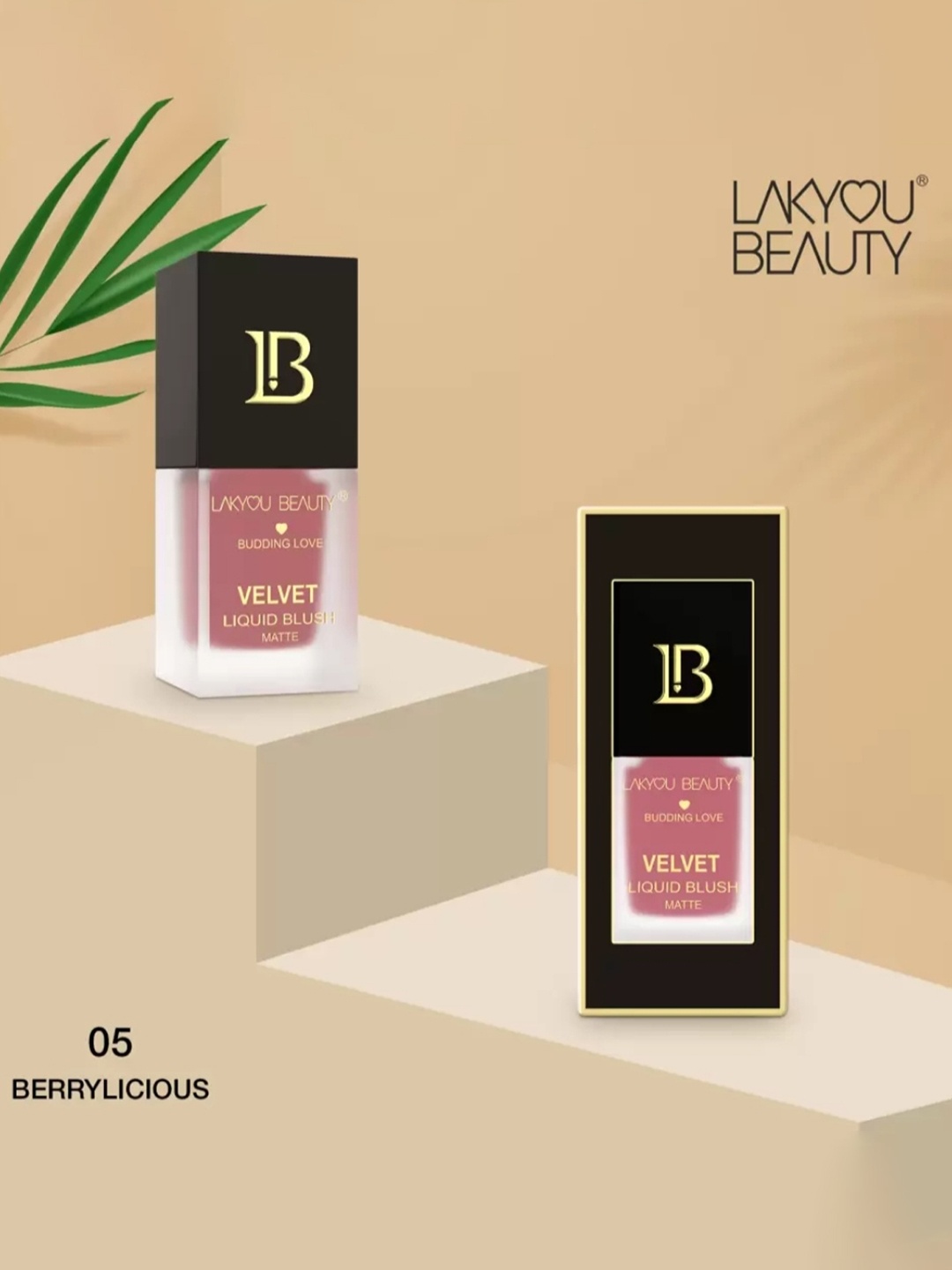 

LAKYOU BEAUTY Budding Love Velvet Matte Liquid Blush 15 ml - Berrylicious 05, Pink