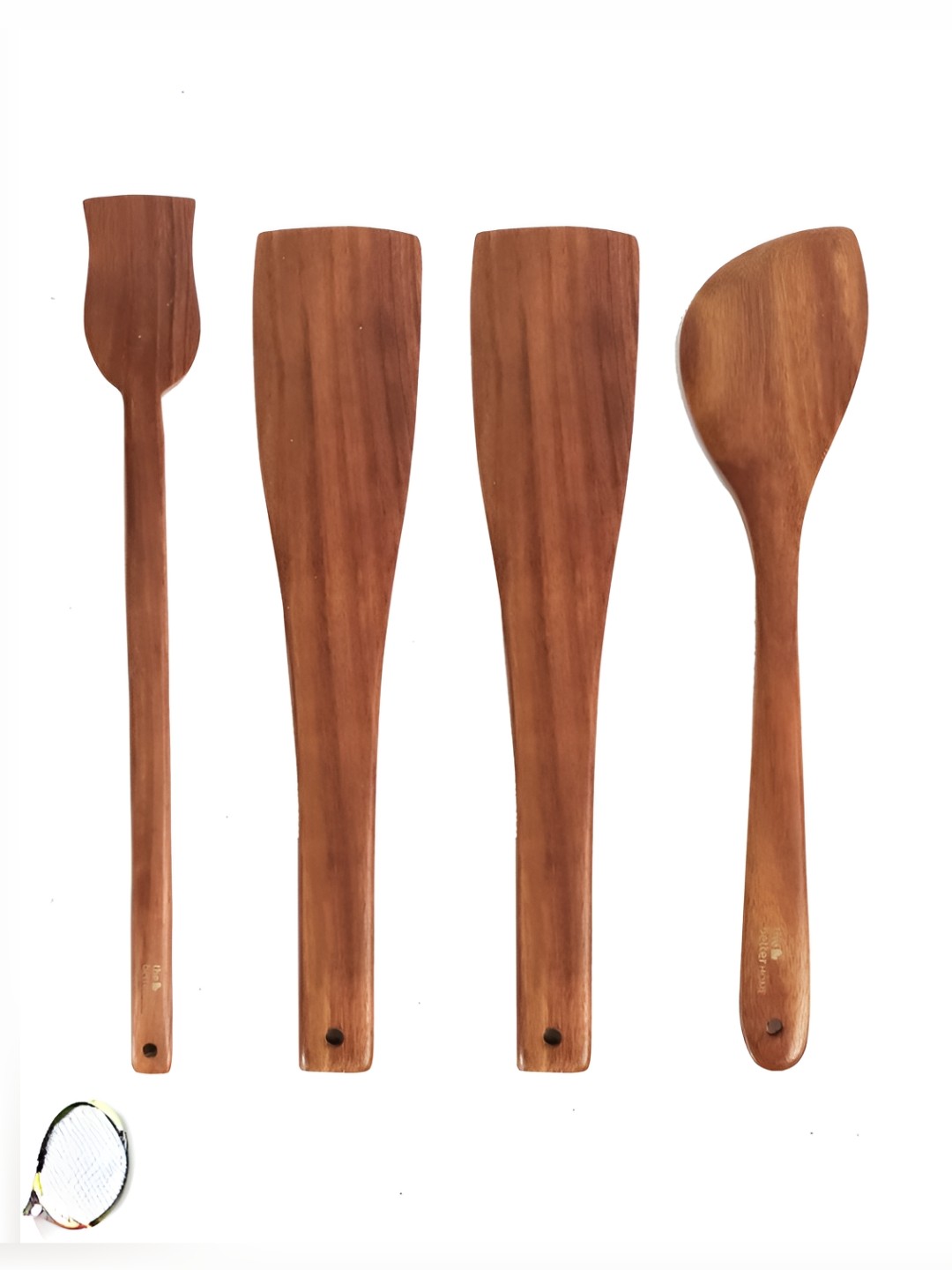 

The Better Home Brown 4 Pcs Wooden Spatula Set