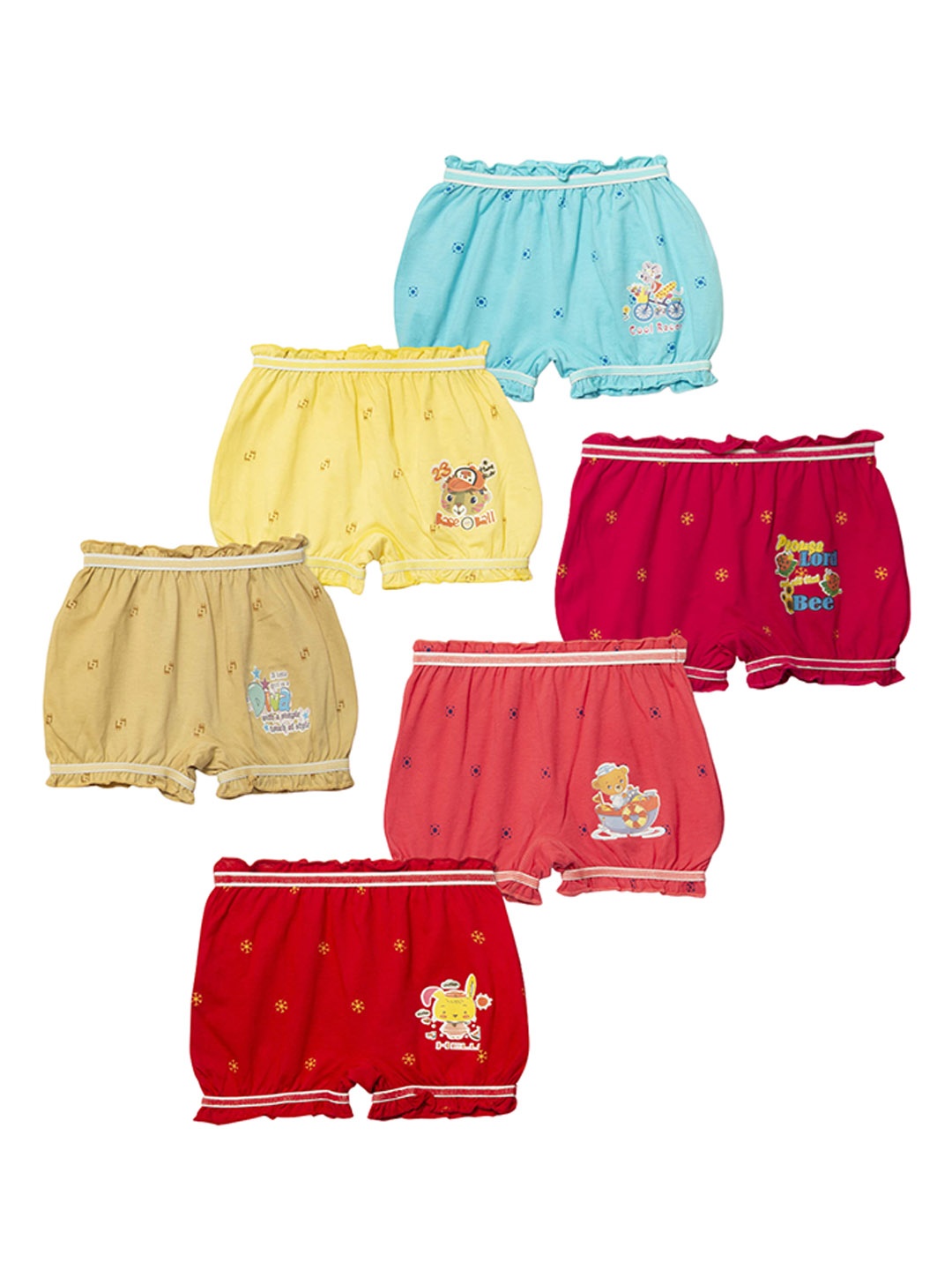 

Dowin Kids Pack Of 6 Assorted Pure Cotton Briefs